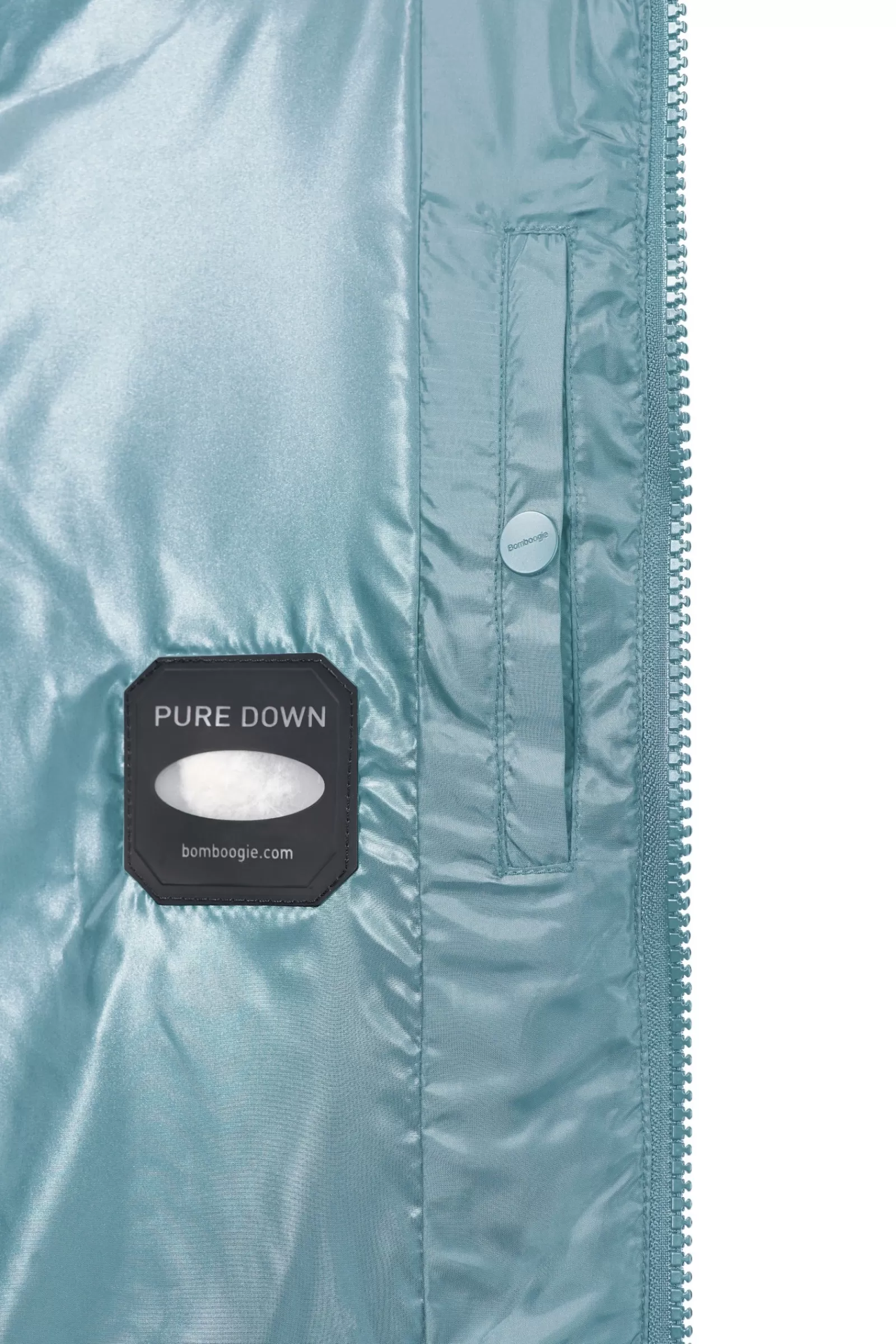 Uomo Bomboogie Bomber>Bomber Imbottito In Piuma Con Bordo In Pelliccia Folta