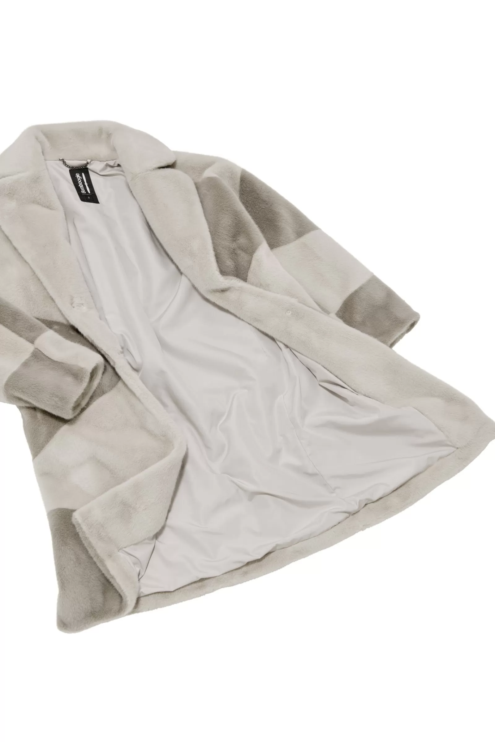 Donna Bomboogie Cappotti>Cappotto Bicolore Monopetto Con Revers