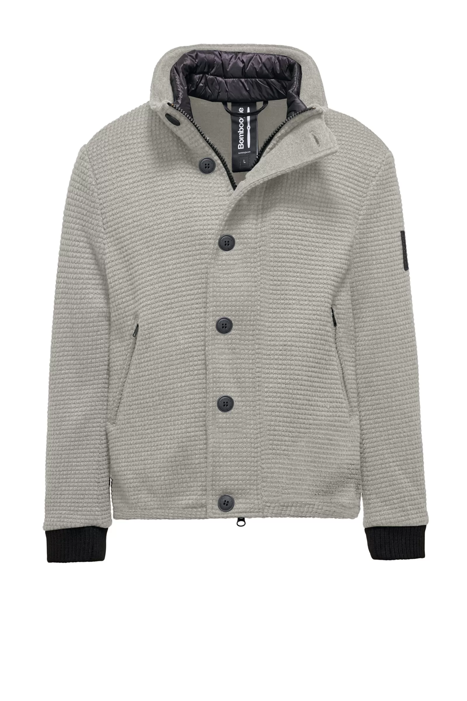 Uomo Bomboogie Cappotti>Cappotto Corto In Lana Cotta Con Bottoni