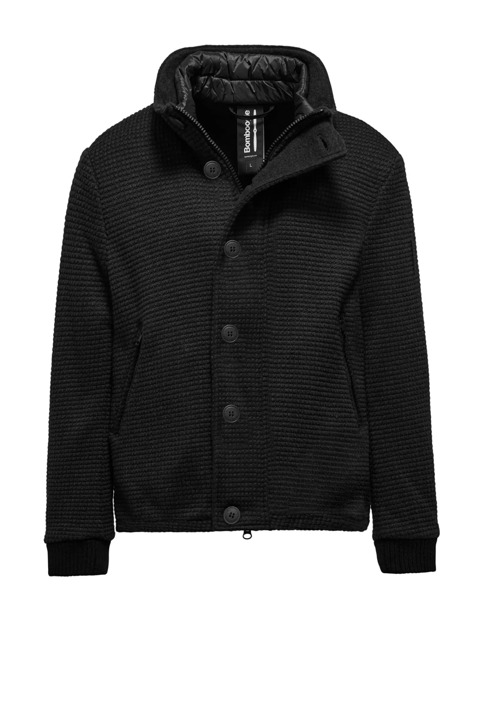 Uomo Bomboogie Cappotti>Cappotto Corto In Lana Cotta Con Bottoni
