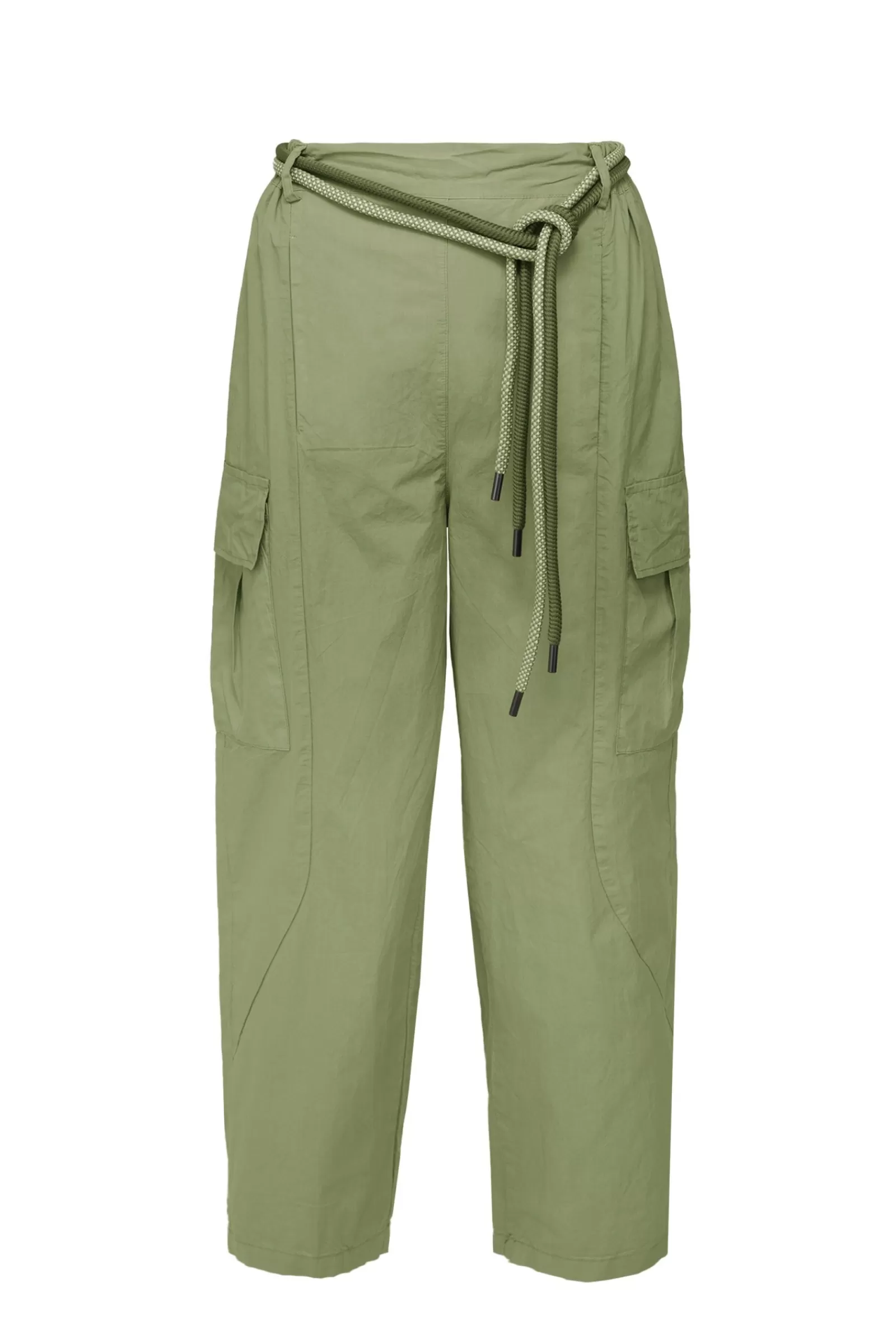 Donna Bomboogie Pantaloni>Pantaloni Cargo Balloon Fit Con Cintura In Corda Bicolore
