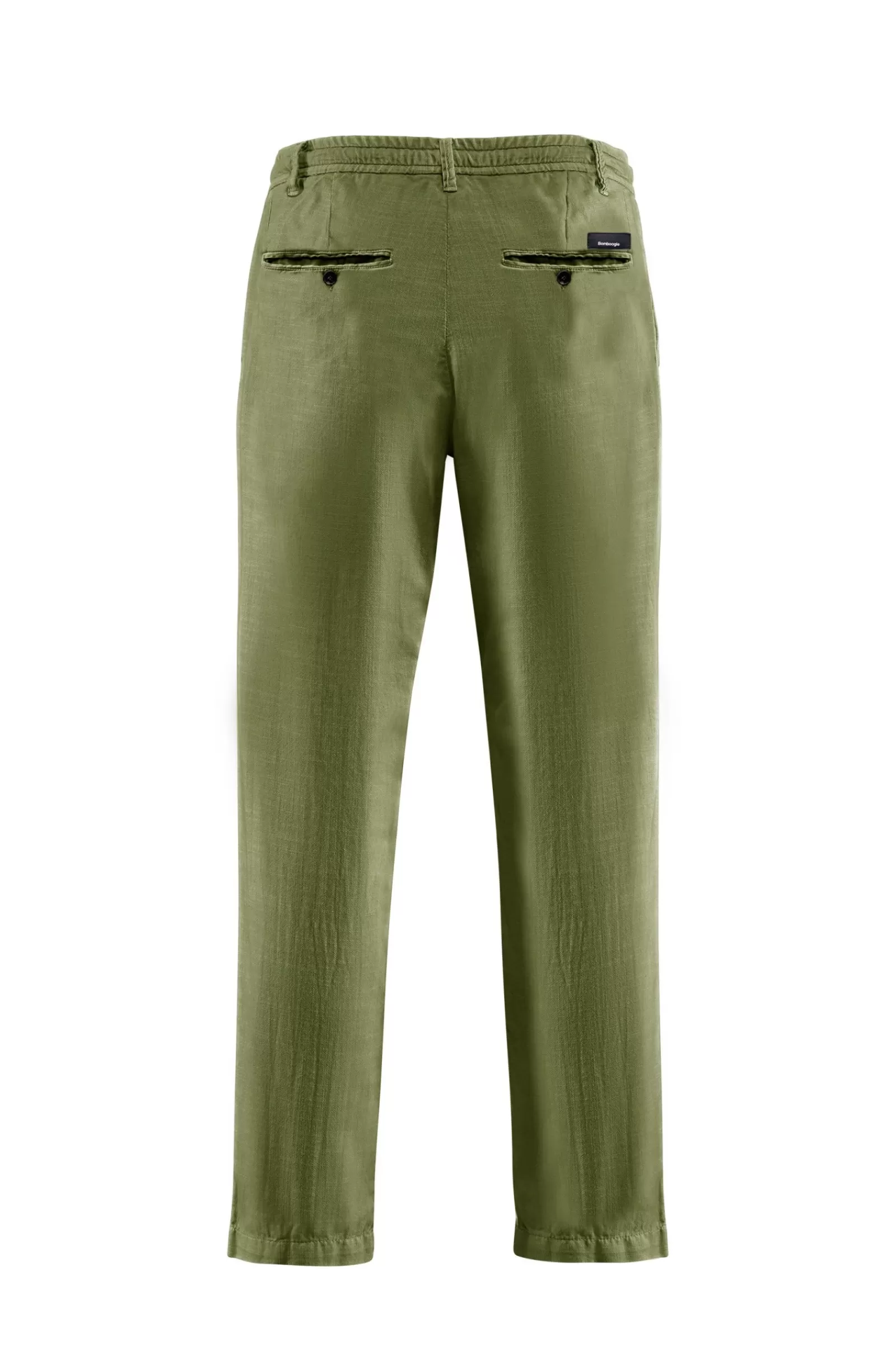 Uomo Bomboogie Pantaloni>Pantaloni Chino Con Elastico E Cordino In Vita