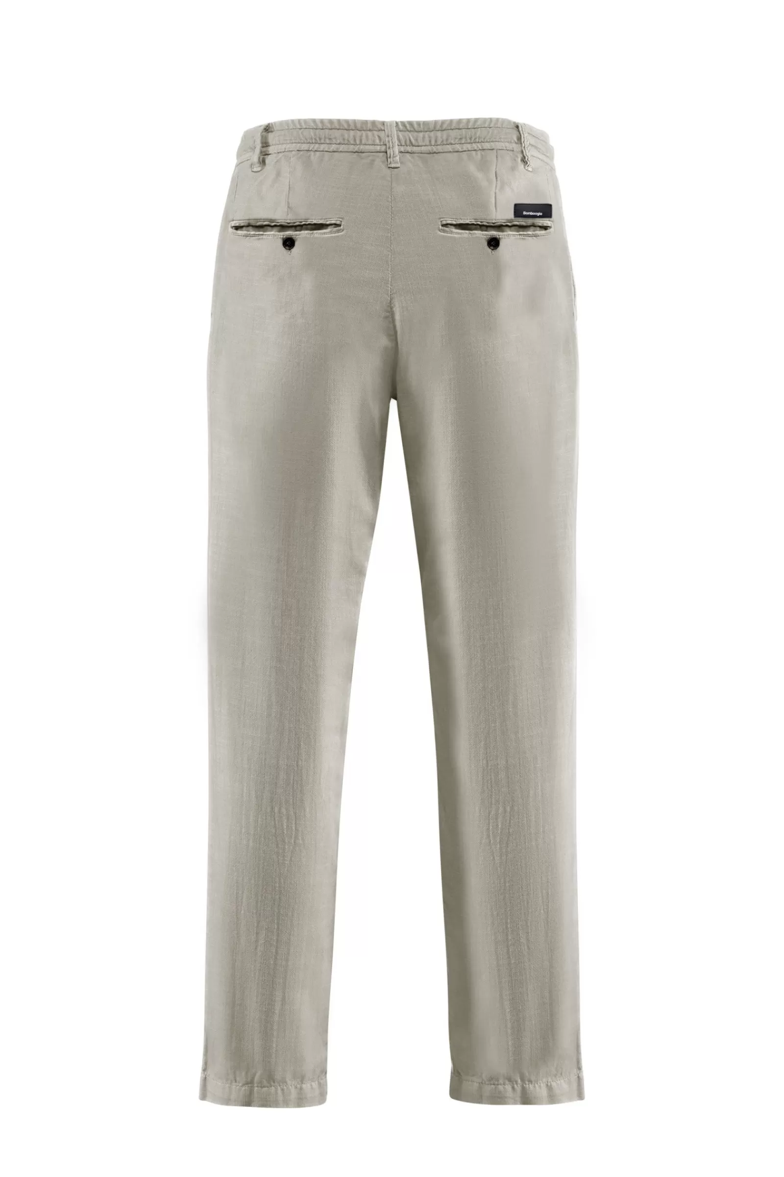Uomo Bomboogie Pantaloni>Pantaloni Chino Con Elastico E Cordino In Vita