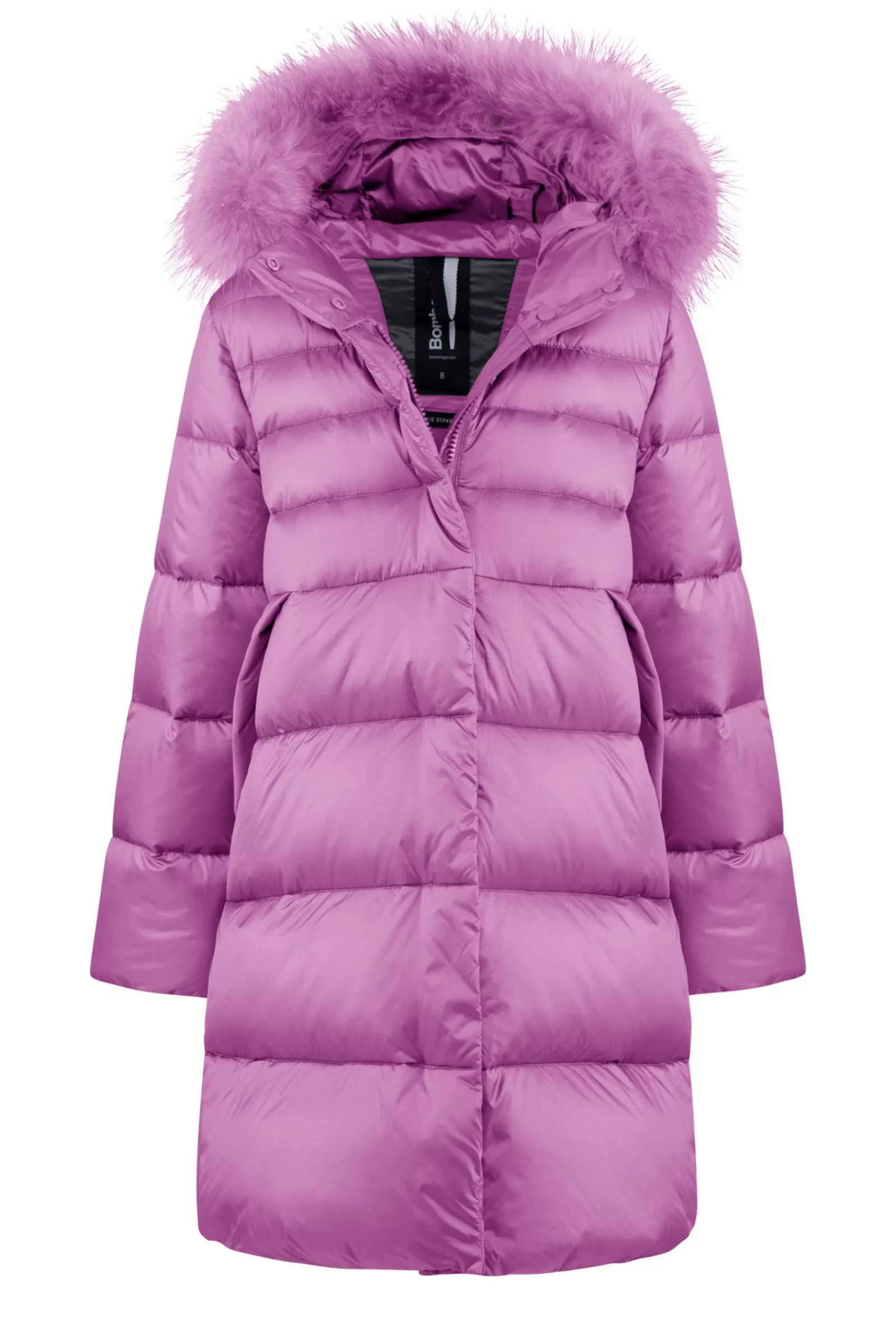Bambino Bomboogie Bambina>Piumino Bambina Cappuccio Con Bordo In Pelo Colorato