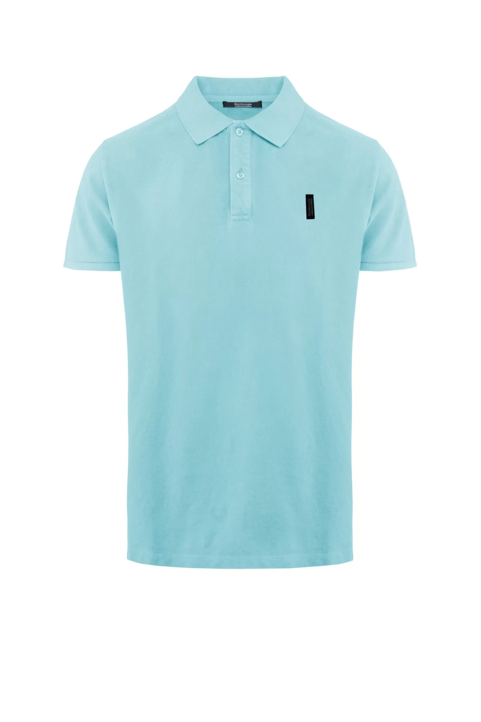 Uomo Bomboogie T-Shirts & Polo>Polo A Manica Corta In Cotone Piquet Tinto Capo