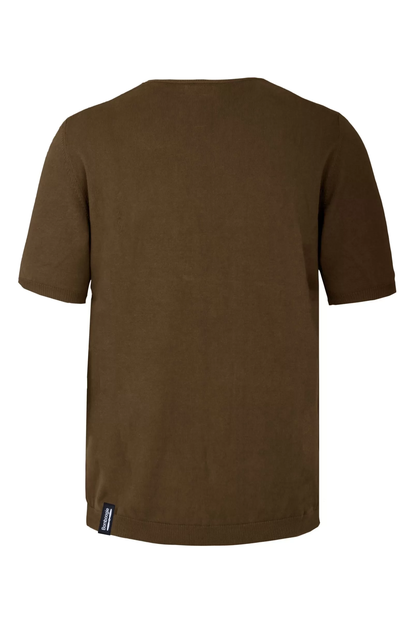 Uomo Bomboogie Maglie & Felpe>Pullover Girocollo A Manica Corta In Maglia Rasata