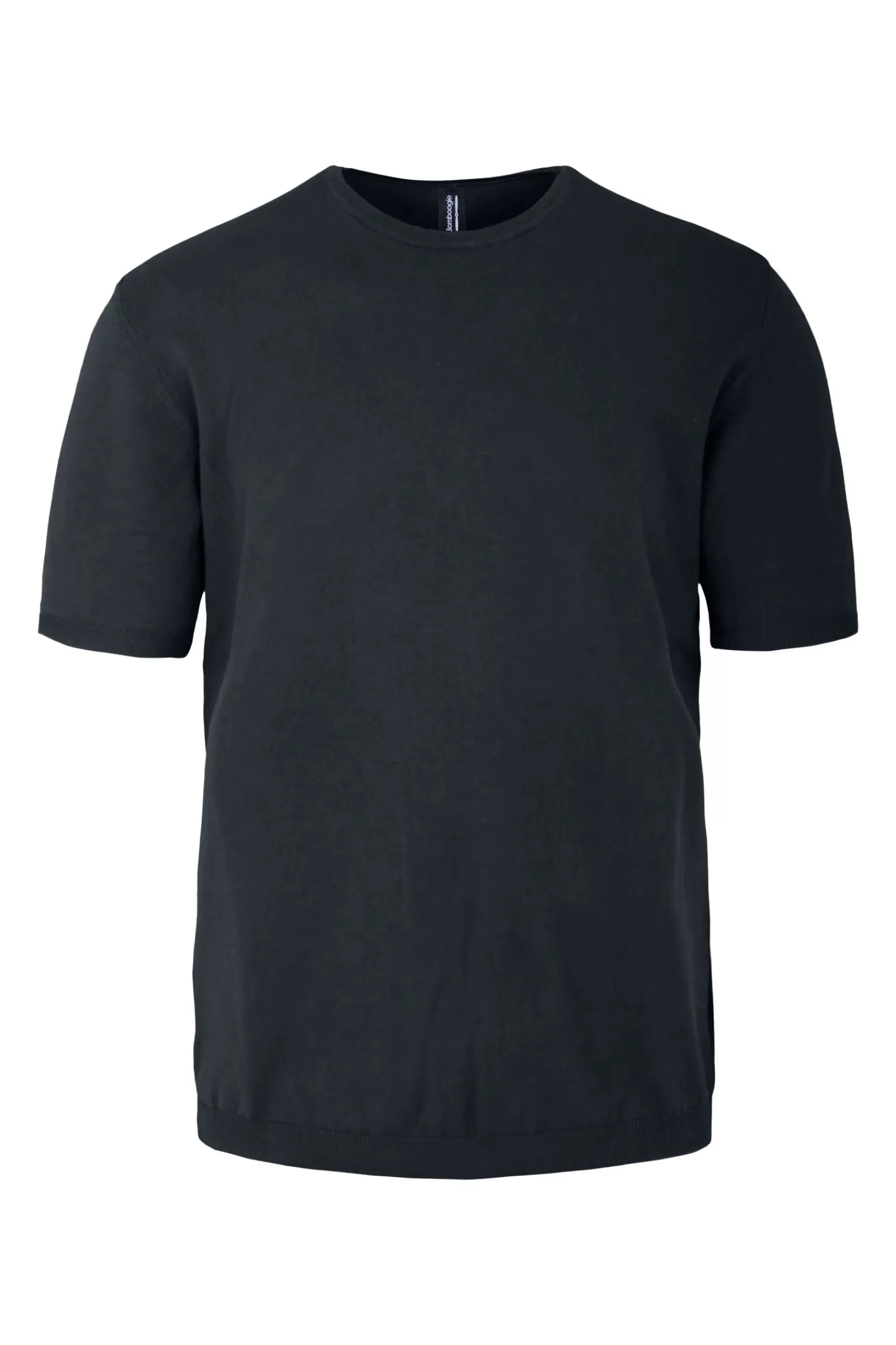 Uomo Bomboogie Maglie & Felpe>Pullover Girocollo A Manica Corta In Maglia Rasata