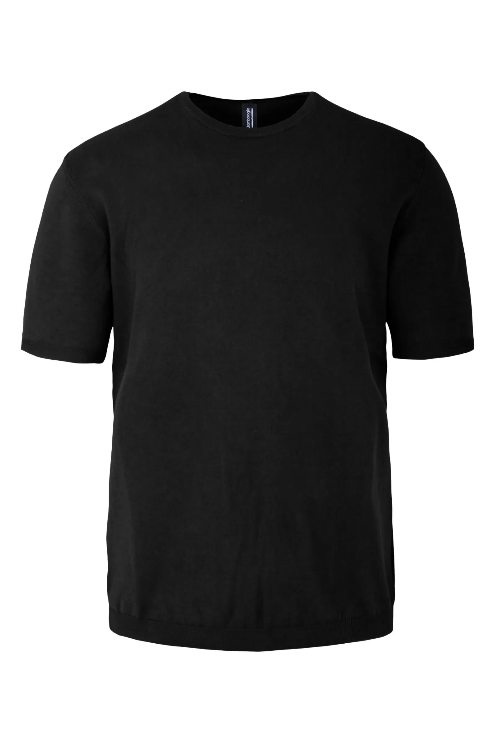 Uomo Bomboogie Maglie & Felpe>Pullover Girocollo A Manica Corta In Maglia Rasata