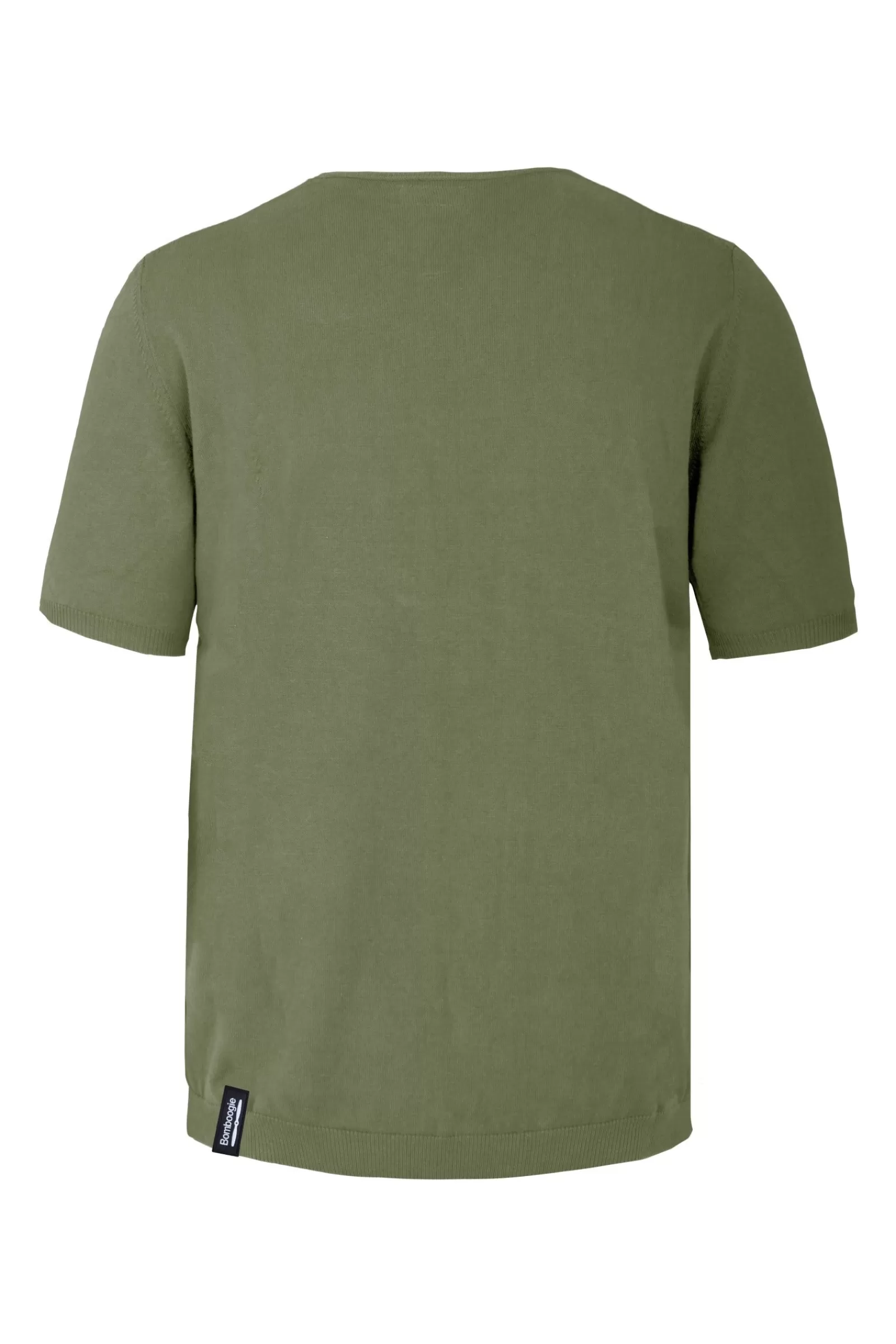 Uomo Bomboogie Maglie & Felpe>Pullover Girocollo A Manica Corta In Maglia Rasata Faded