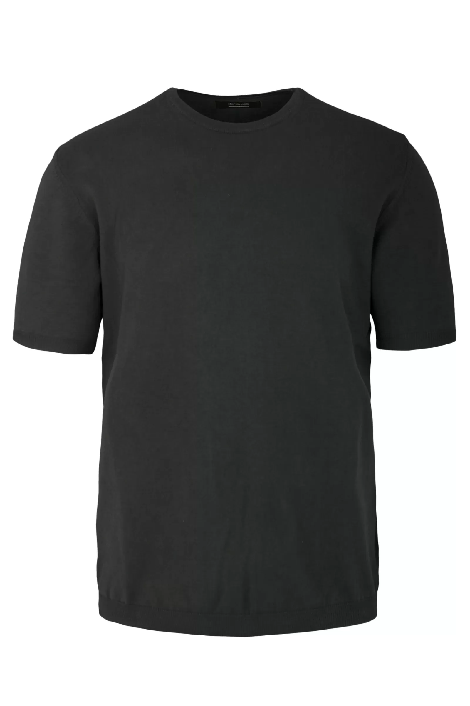 Uomo Bomboogie Maglie & Felpe>Pullover Girocollo A Manica Corta In Maglia Rasata Faded