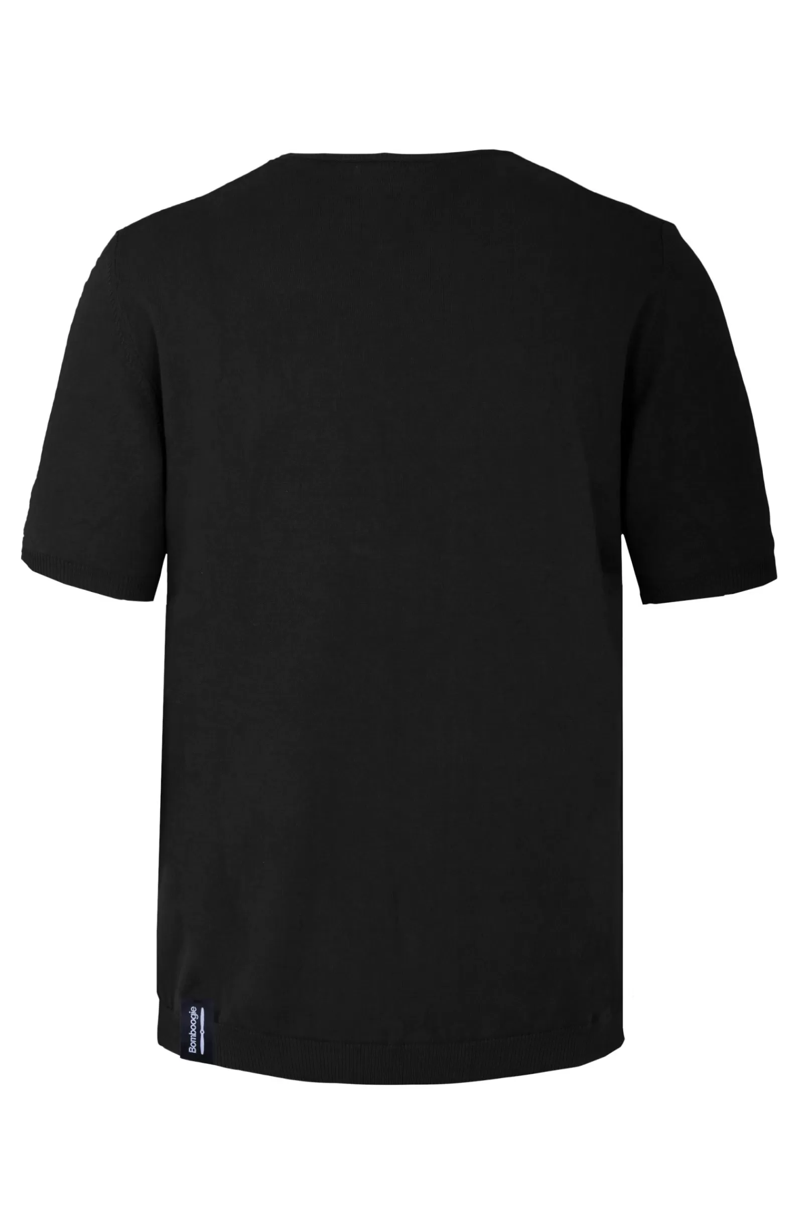 Uomo Bomboogie Maglie & Felpe>Pullover Girocollo A Manica Corta In Maglia Rasata Faded
