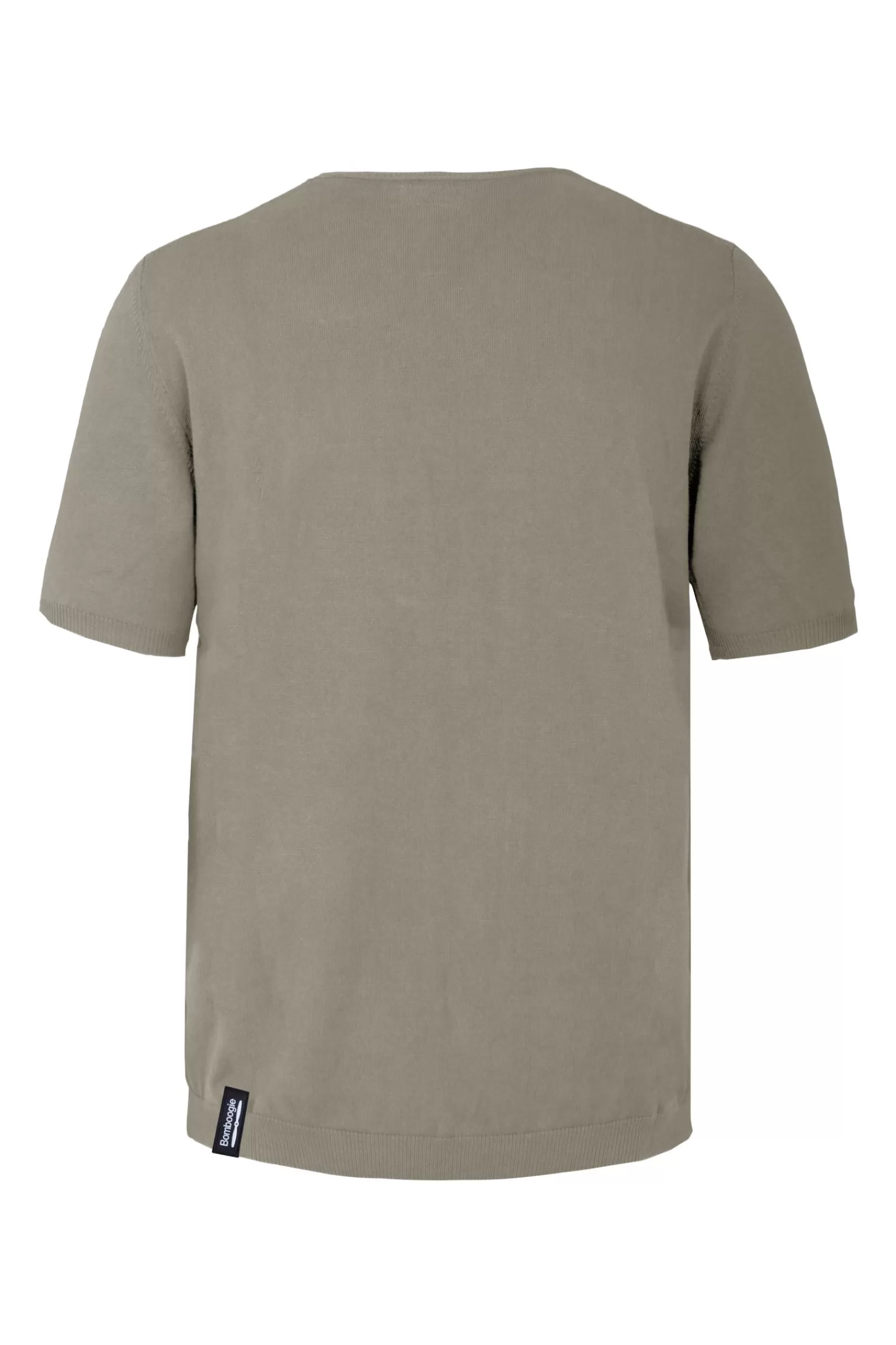 Uomo Bomboogie Maglie & Felpe>Pullover Girocollo A Manica Corta In Maglia Rasata Faded
