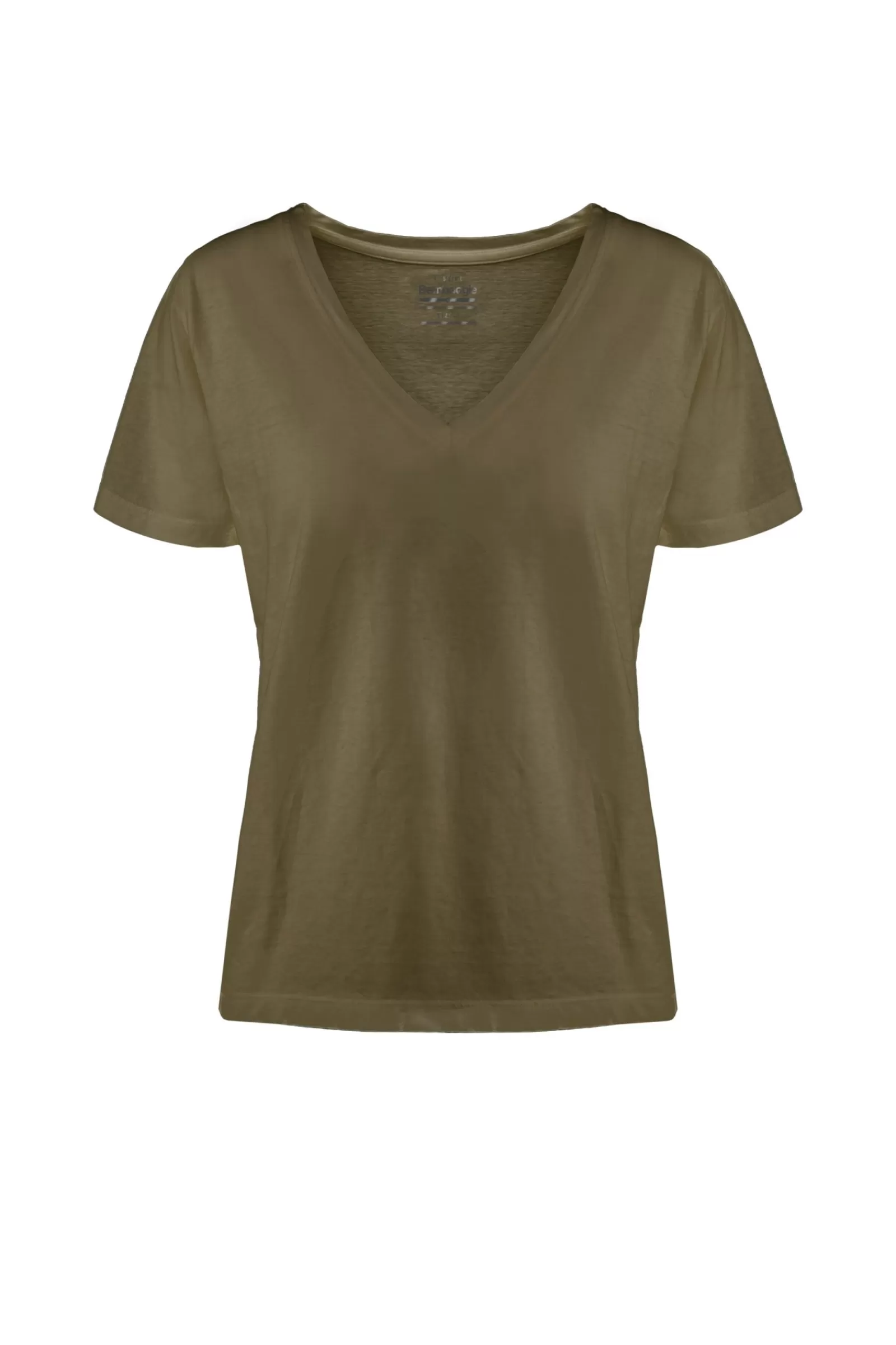 Donna Bomboogie T-Shirts>T-Shirt Scollo A V A Manica Corta