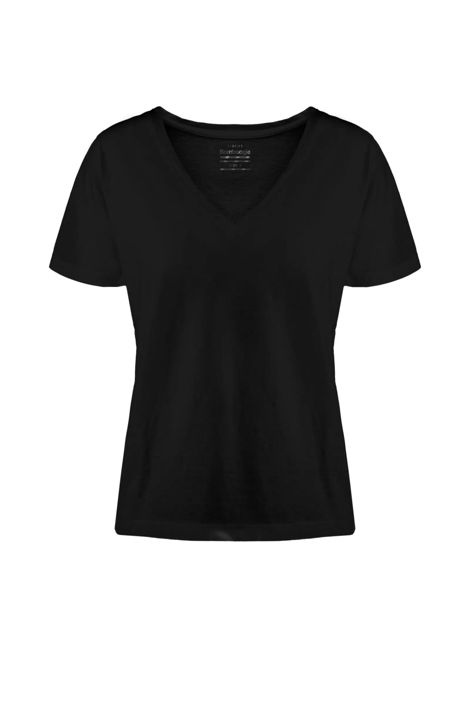 Donna Bomboogie T-Shirts>T-Shirt Scollo A V A Manica Corta